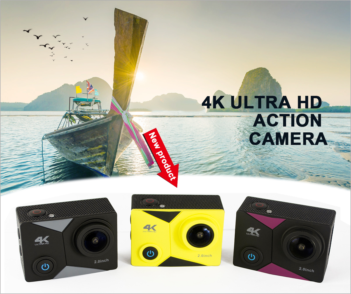 Mini 4K Camera, Waterproof Action Camera for Diving Cycling Skiing
